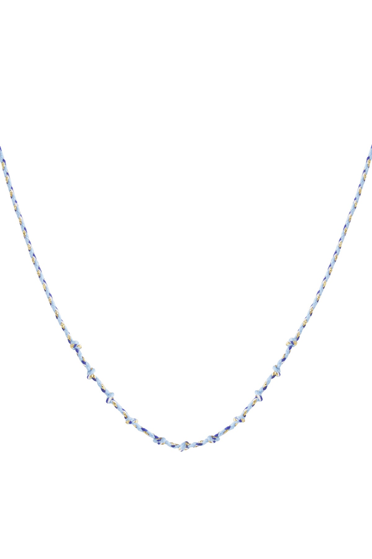 Katoenen swirl ketting DIY