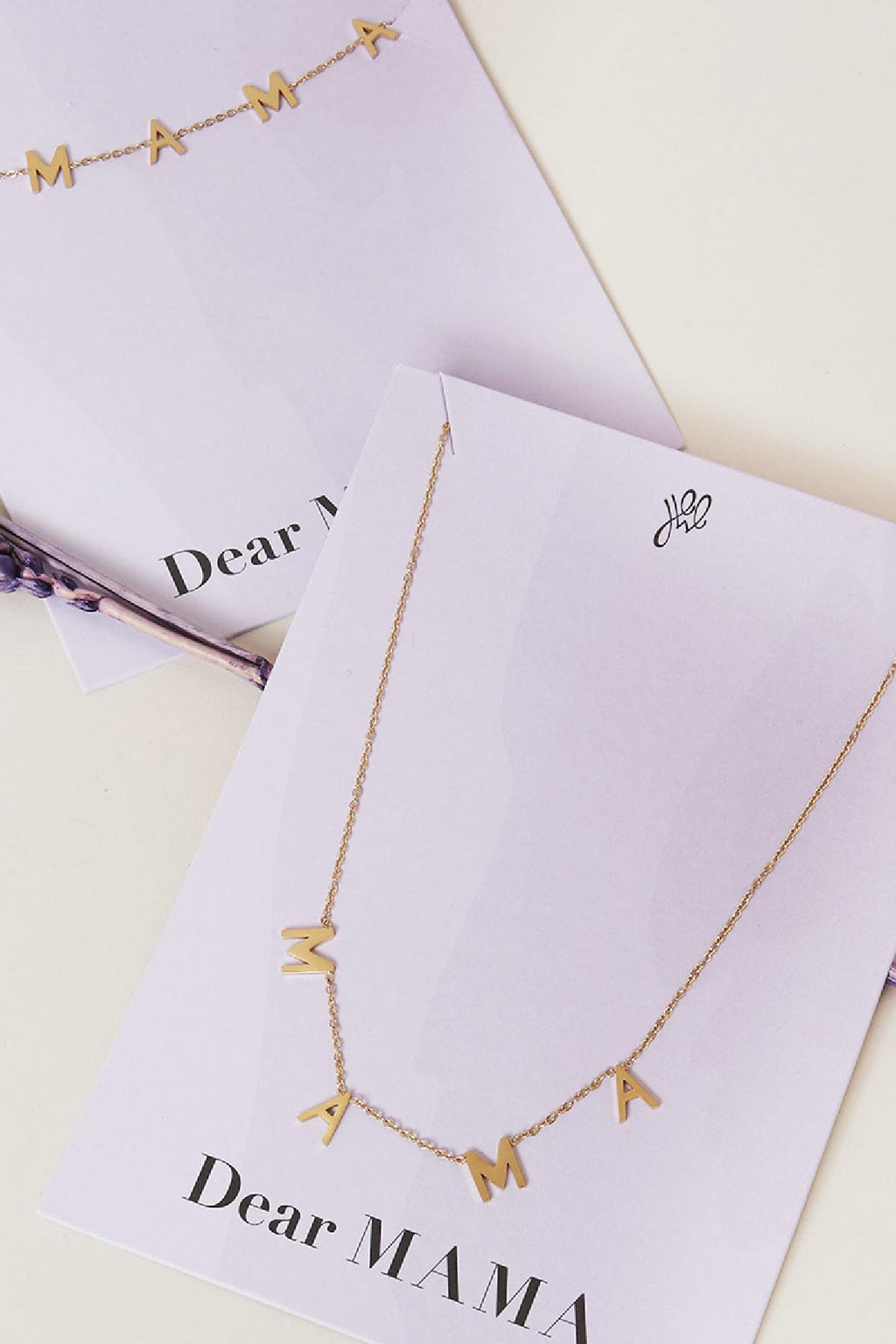 Ketting Dear Mama Goud kleur Stainless Steel