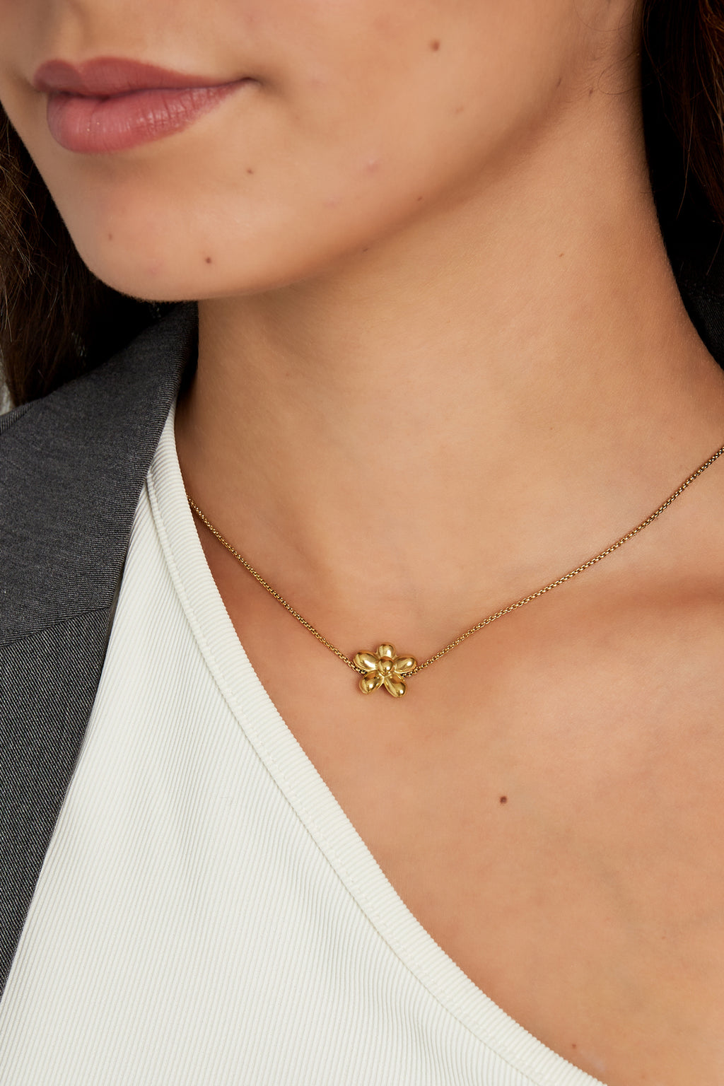 ketting puffy flower
