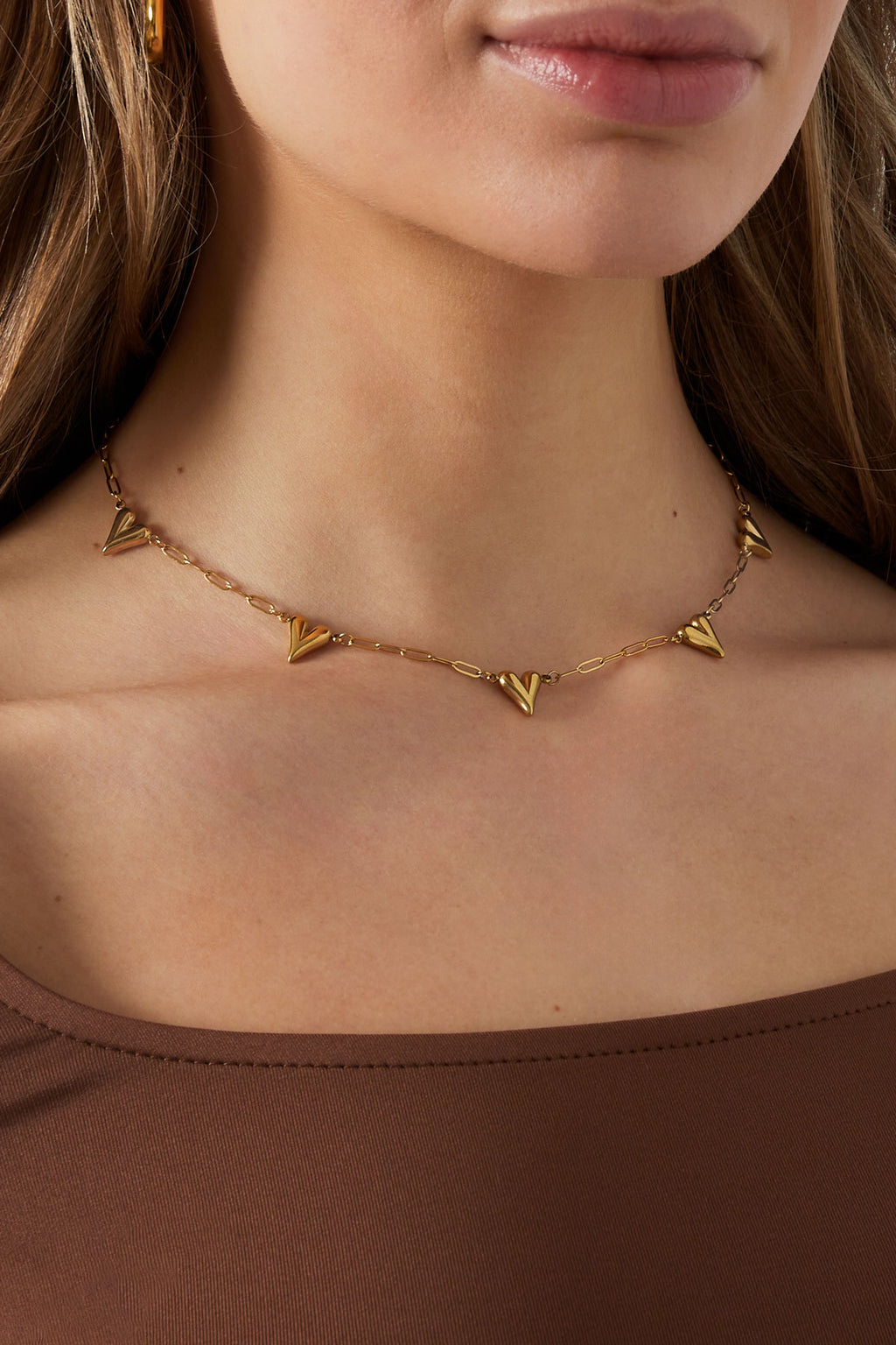 hearts unfolded ketting