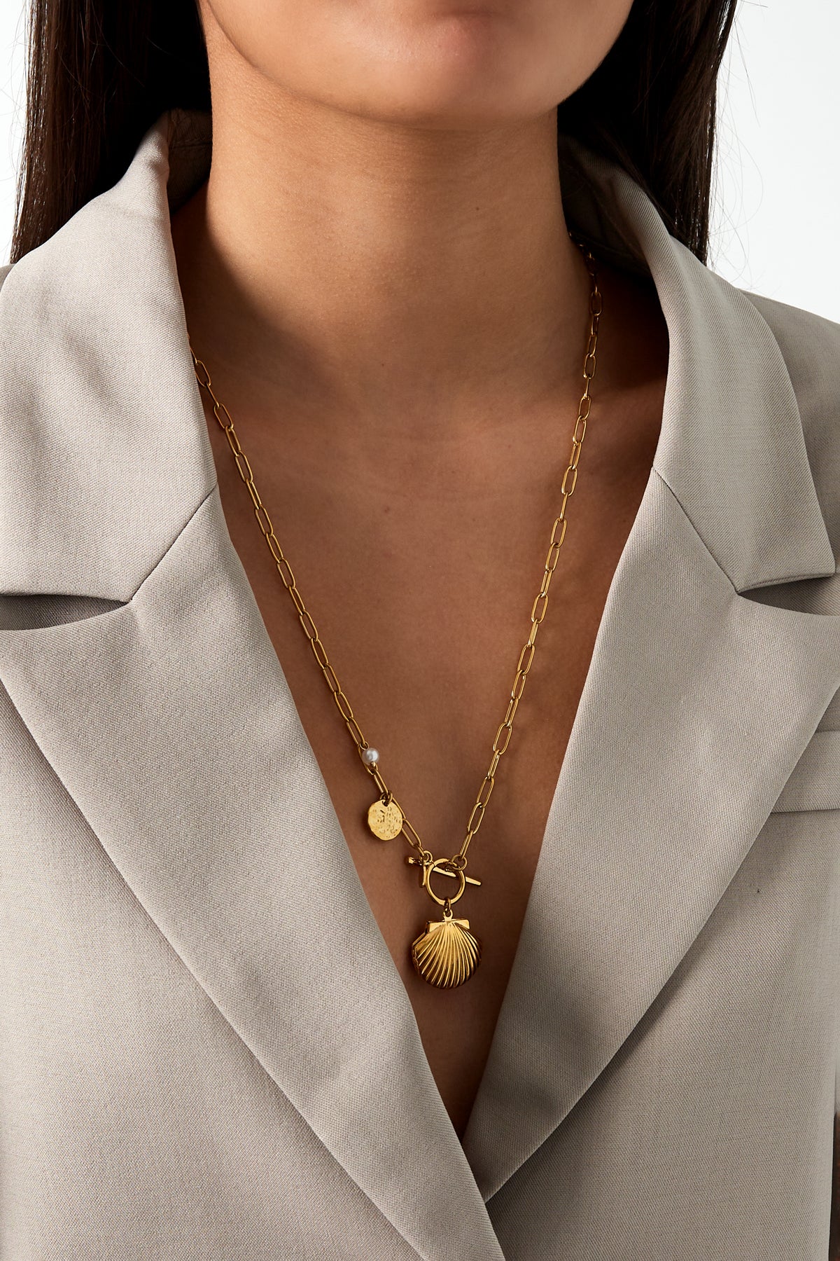 Schelpen Ketting - Gold kleur