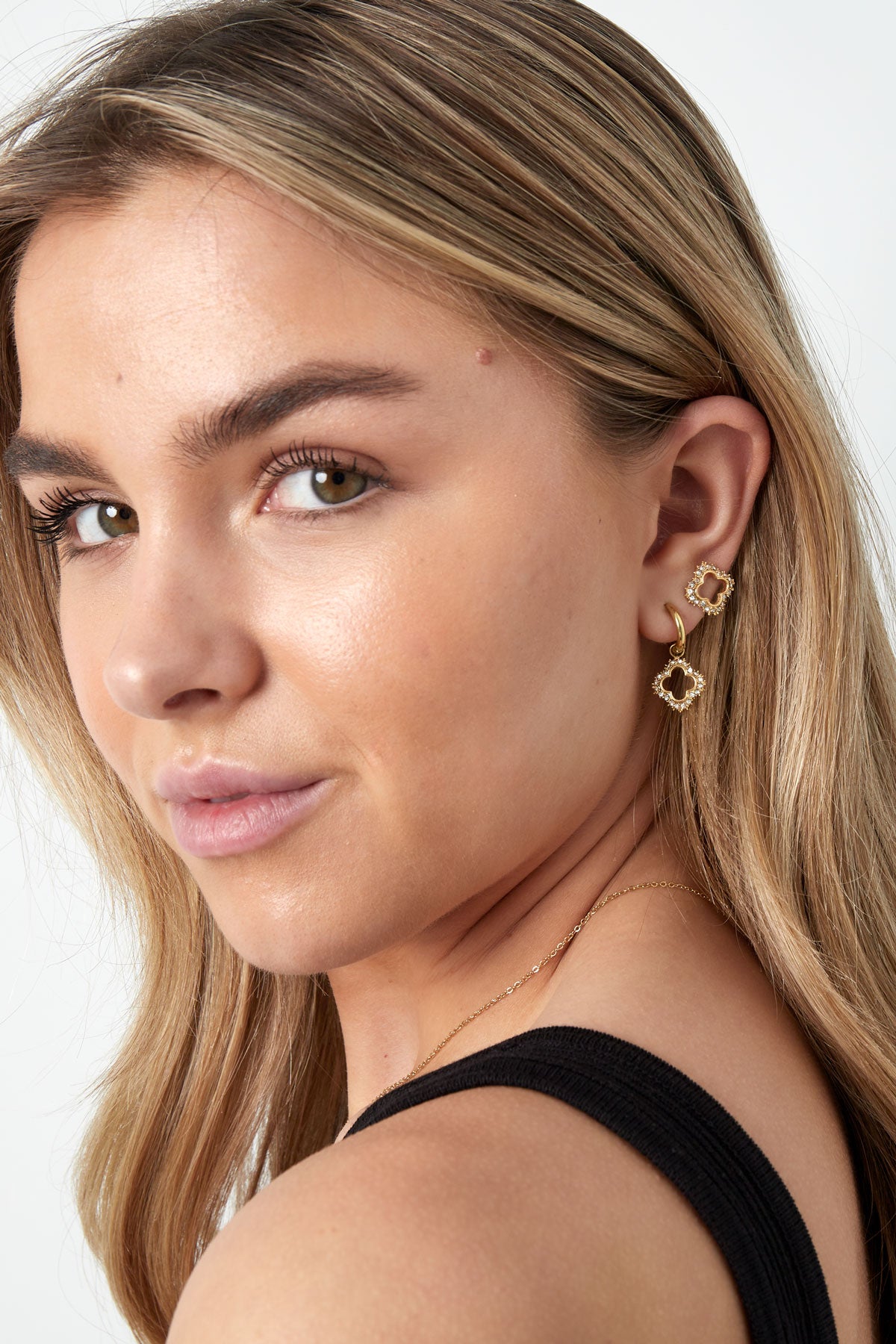 lucky diamond oorbellen