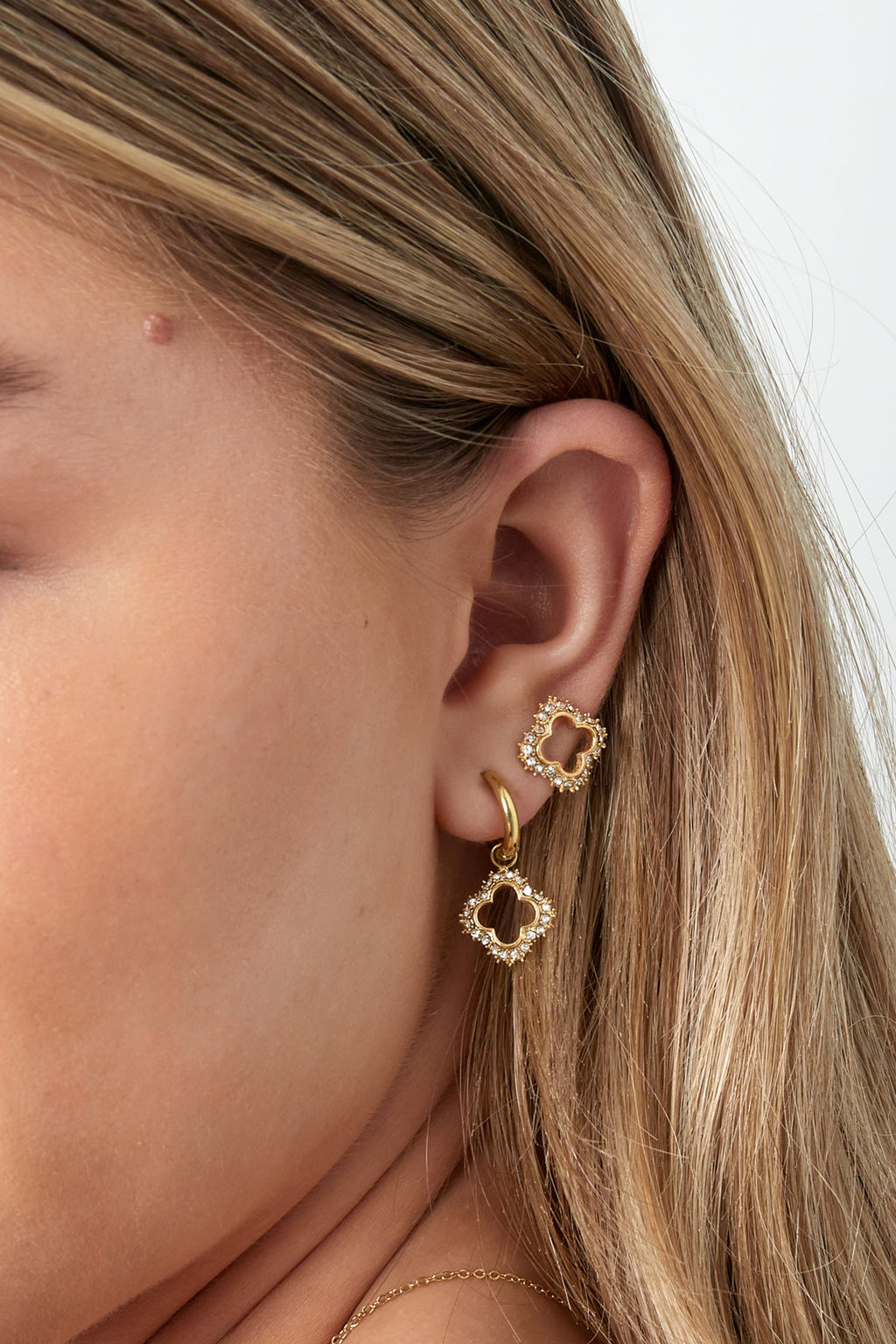 lucky diamond oorbellen