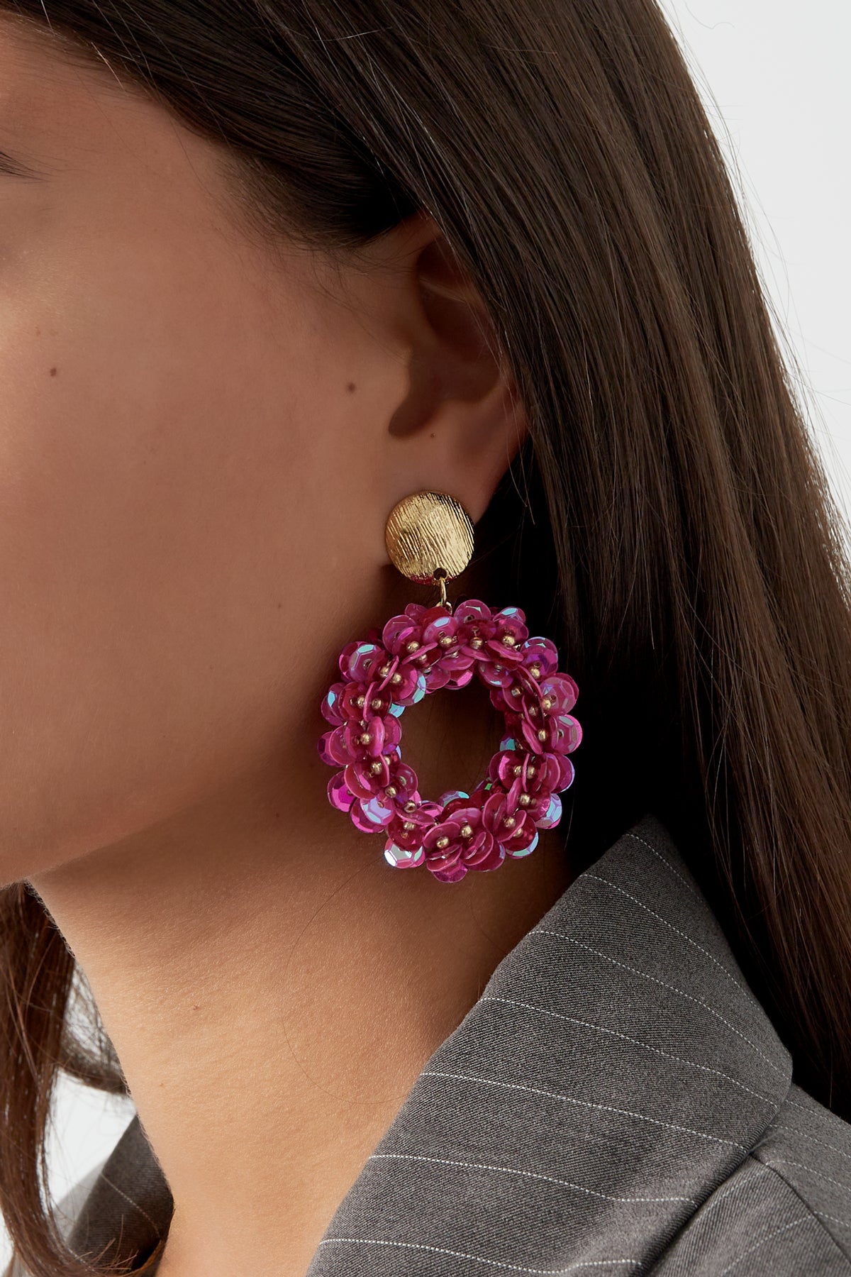 sequin spark oorbellen