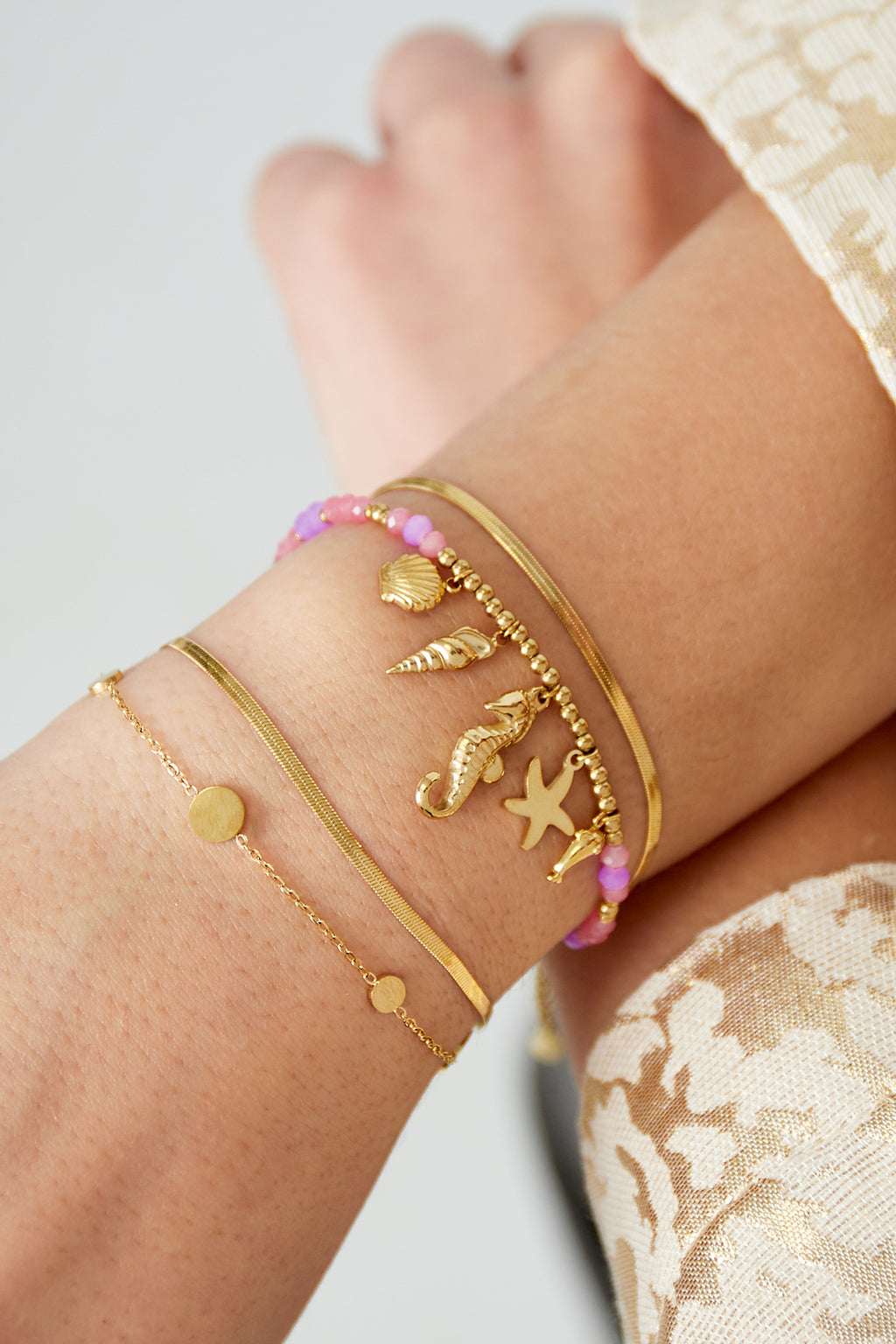 dubbele coin armband