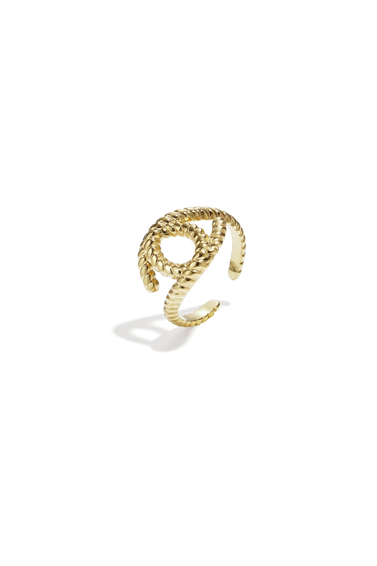 Opvallende ringen van roestvrij staal uit de Casual Daily Simple-serie voor dames.