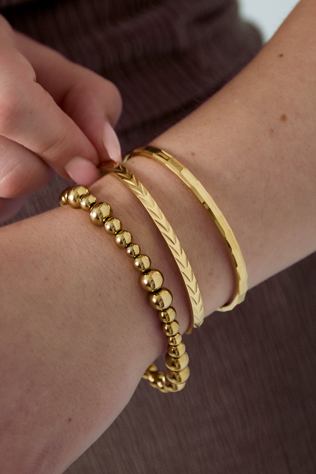 Roestvrijstalen armbanden Geometrisch Dagelijks Dagelijks