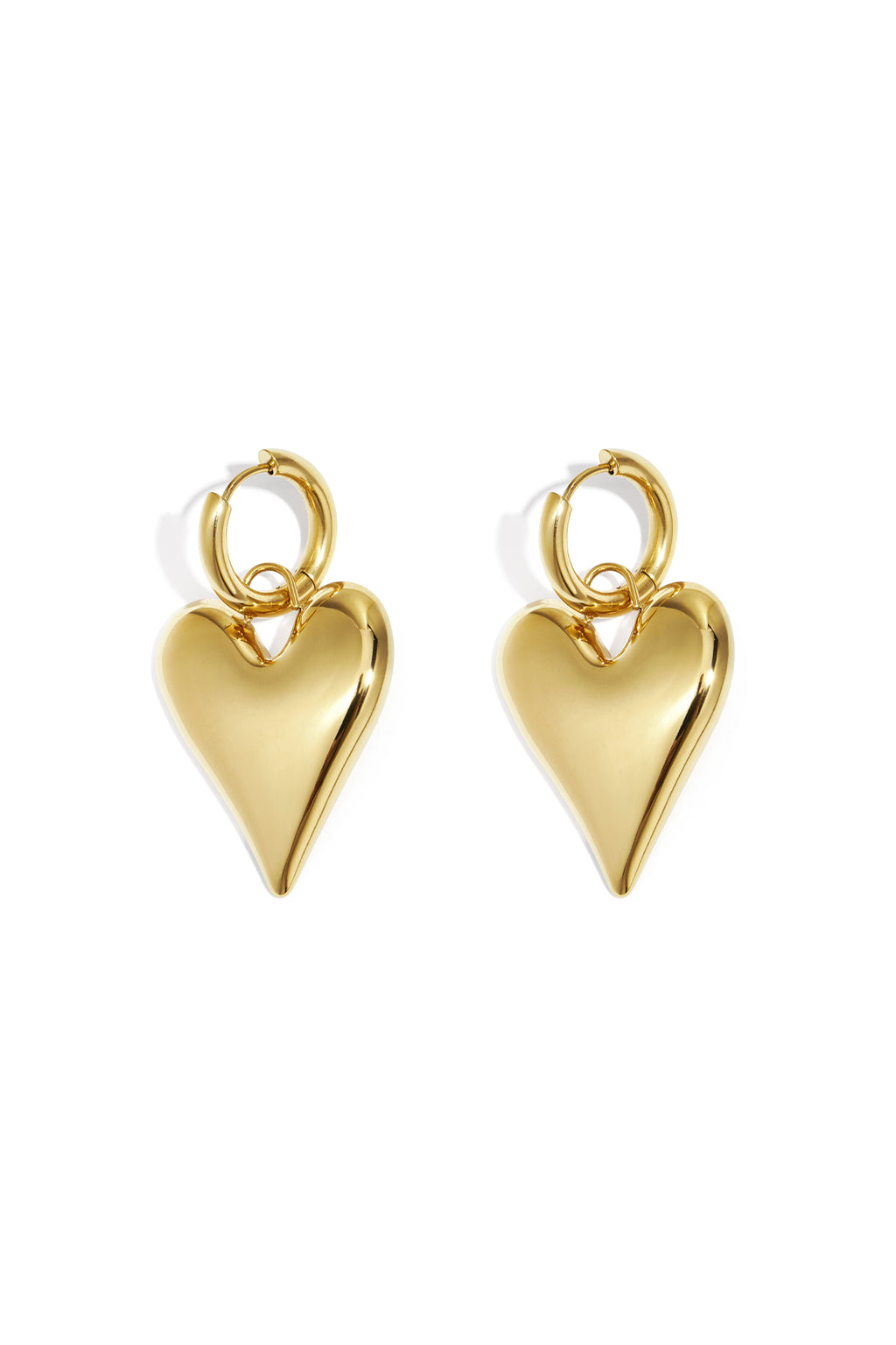big heart hanger oorbellen