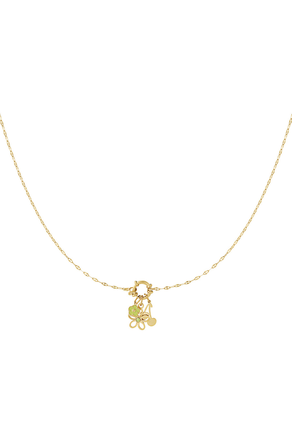 Gedetailleerde bloemen DIY ketting