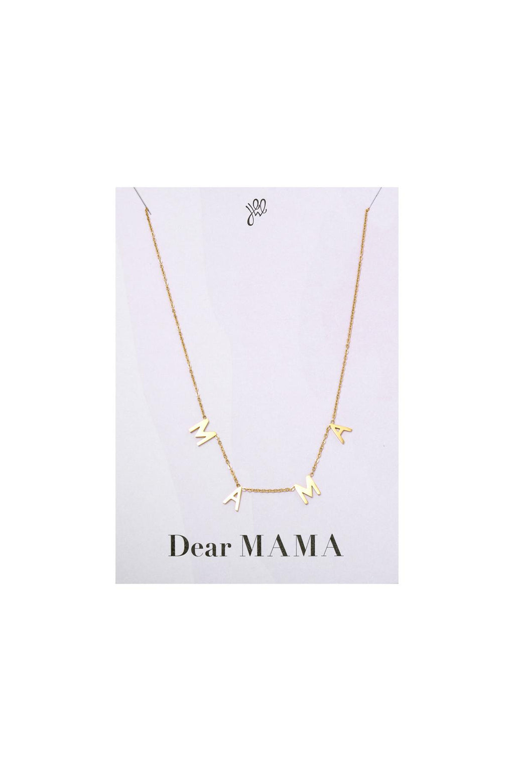 Ketting Dear Mama Goud kleur Stainless Steel