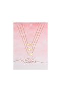 Ketting Three SisterS Goud kleur Stainless Steel