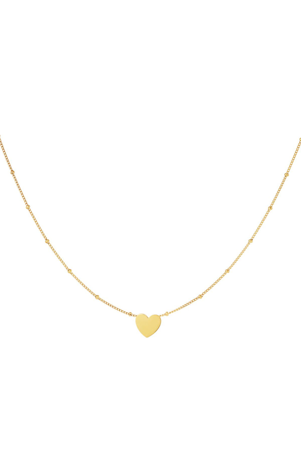 Minimalistische ketting hart Goud kleur Stainless Steel