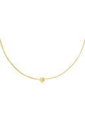 RVS ketting klavertje Goud kleur Stainless Steel