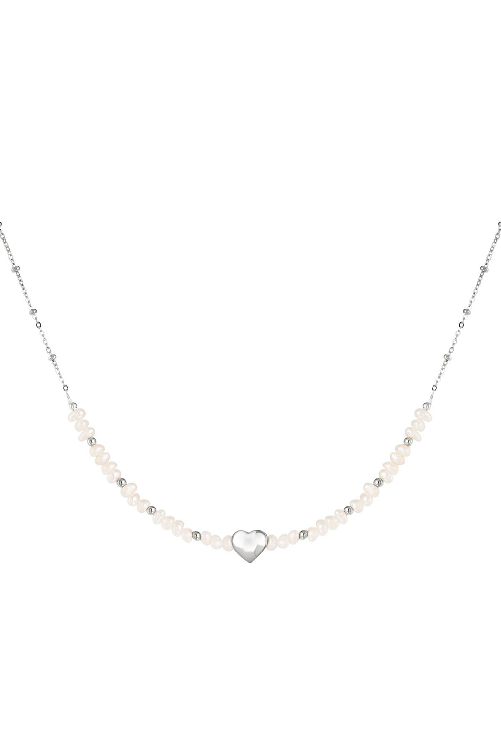 Ketting mooie parel Goud kleur Stainless Steel