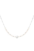 Ketting mooie parel Goud kleur Stainless Steel