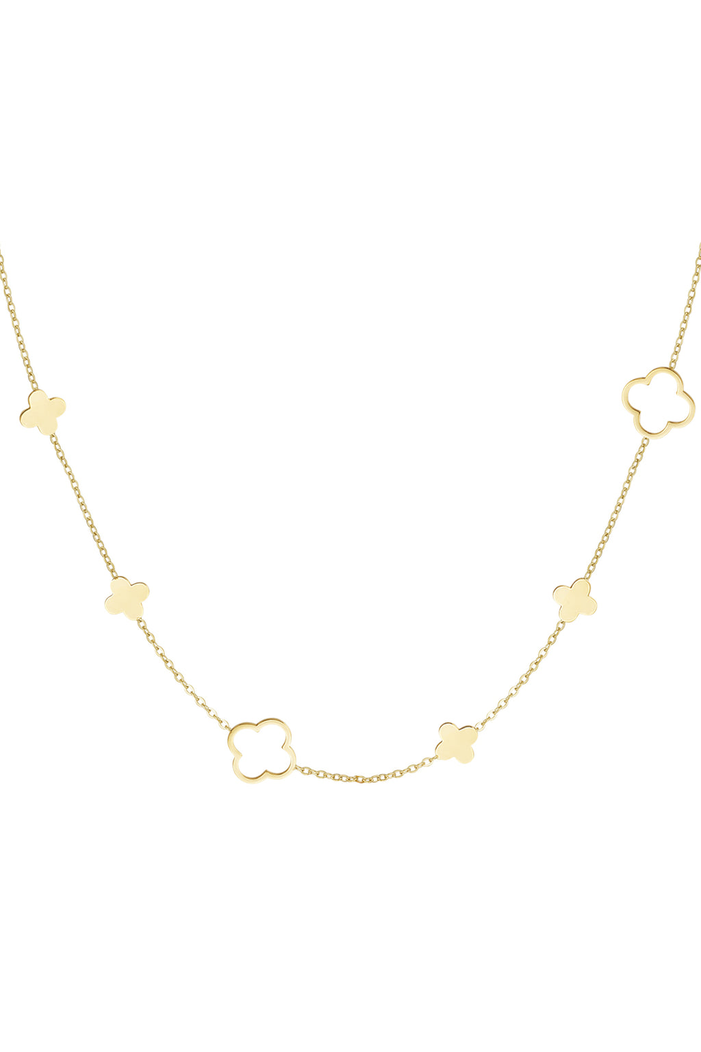 ketting verschillende klavertjes