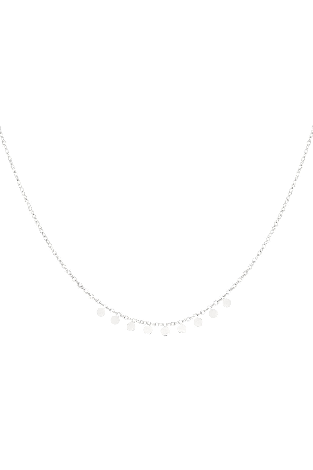 simpele ketting met ronde hangers