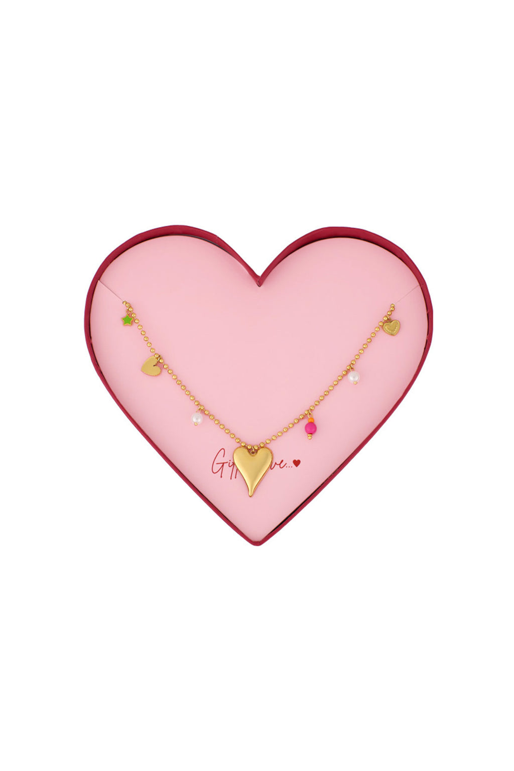 gift of love stainless steel ketting