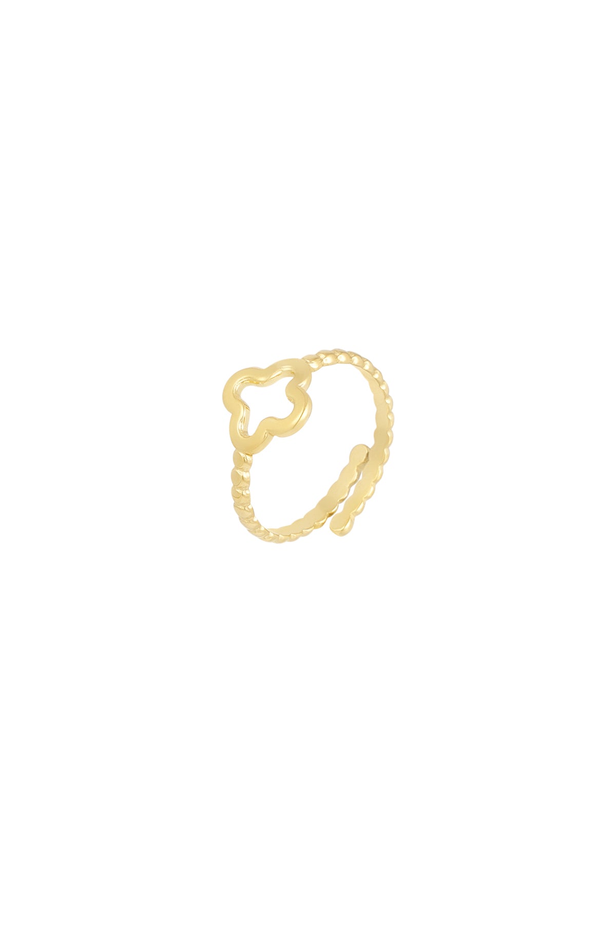 gedraaide ring met klaver