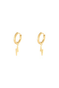 Oorbellen Bolt Goud kleur Stainless Steel