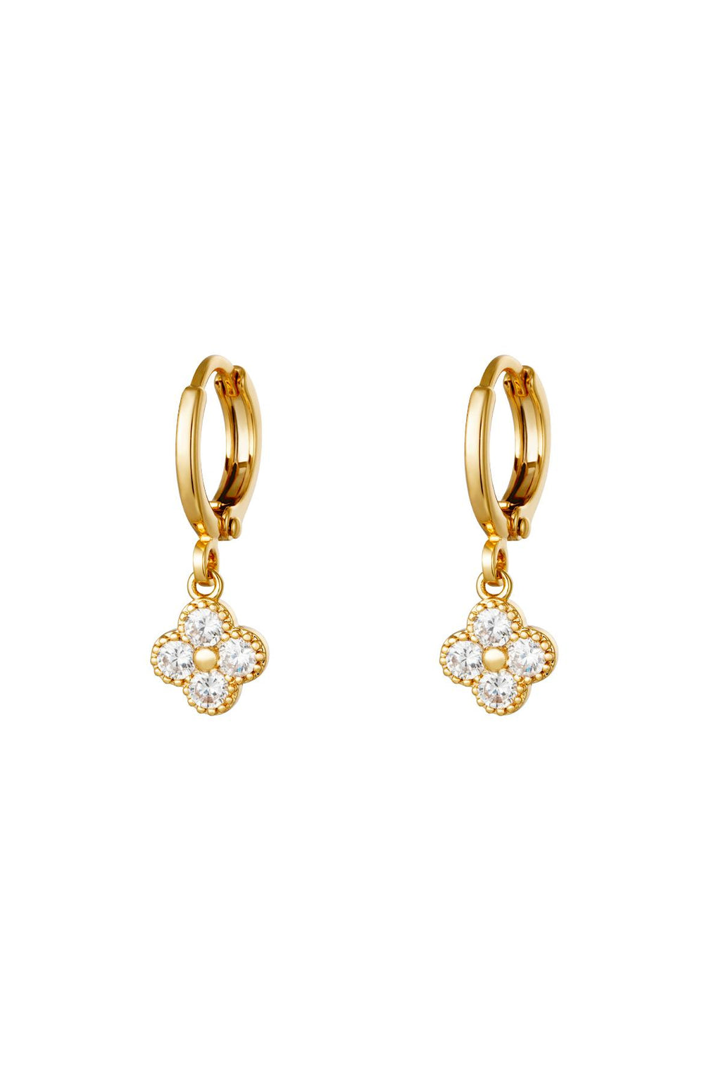 Oorbellen Clover Goud kleur Koper