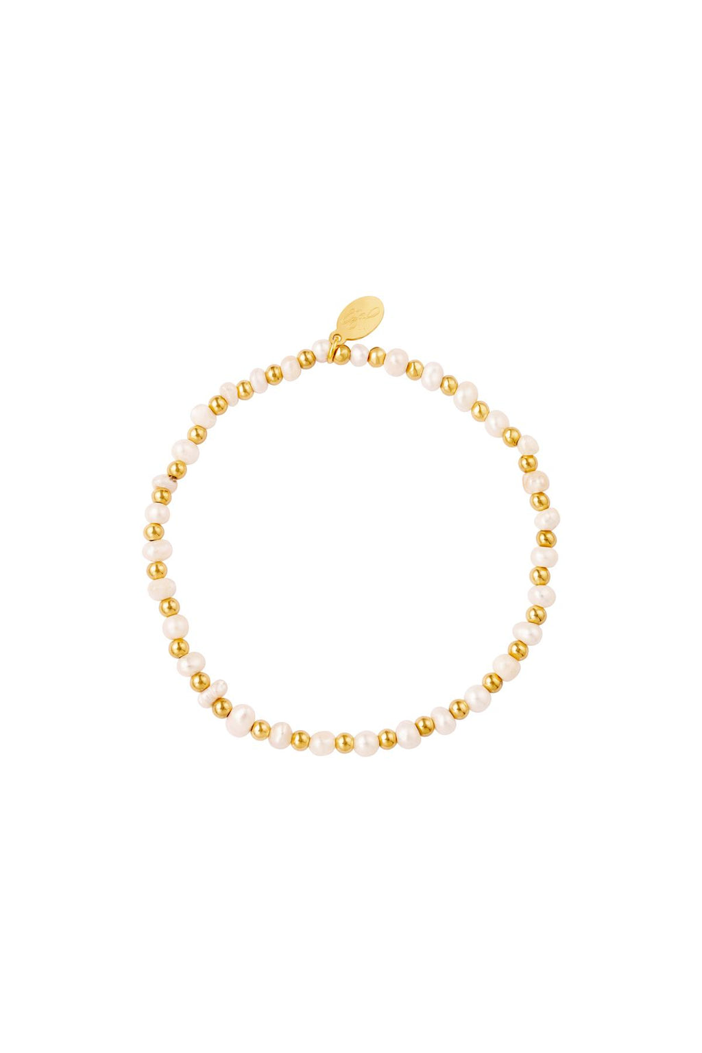 Armband parels Goud kleur Stainless Steel