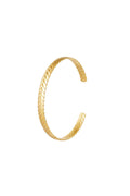 Roestvrij stalen armband laurier Zilver Stainless Steel