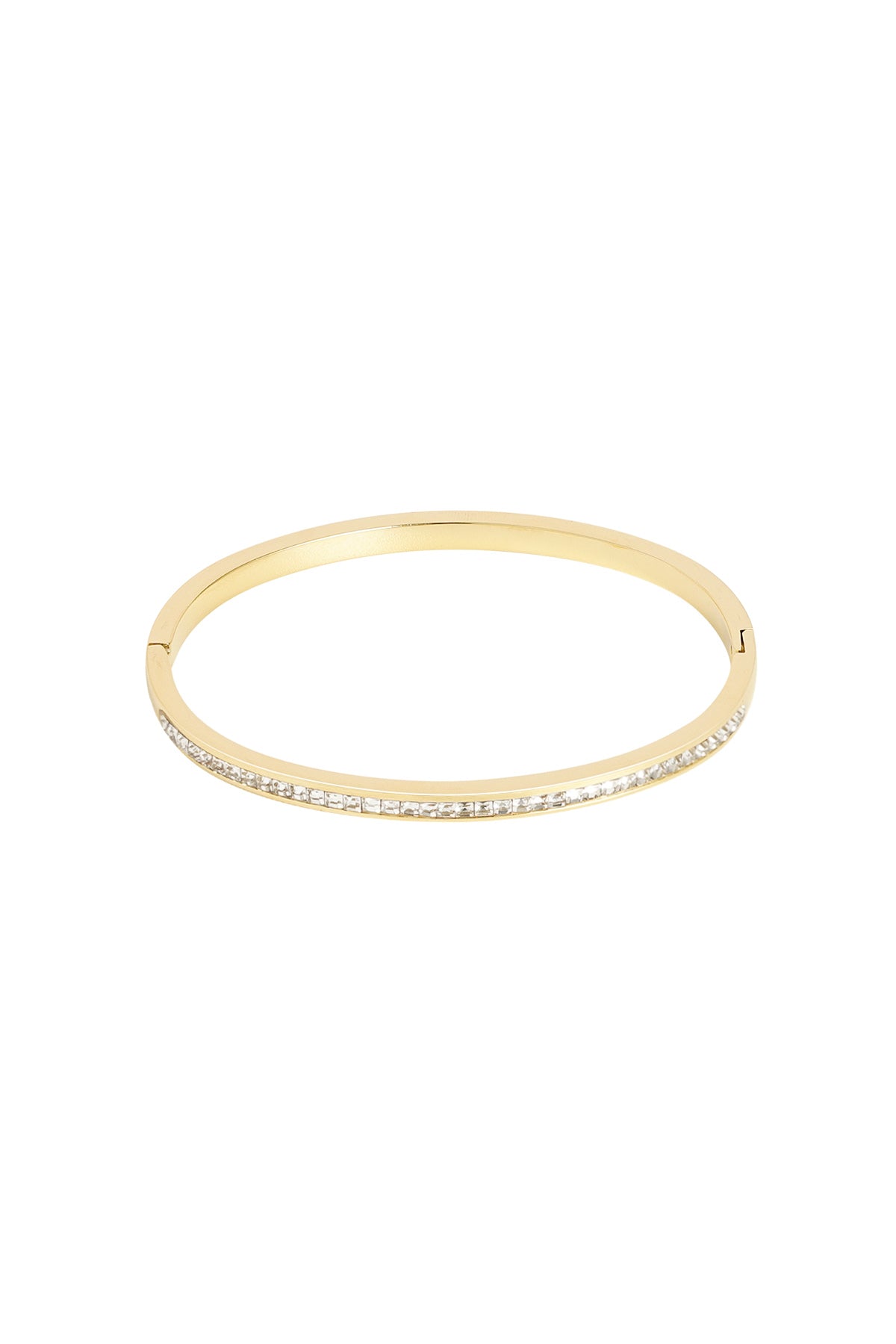 Slavenarmband dunne steentjes