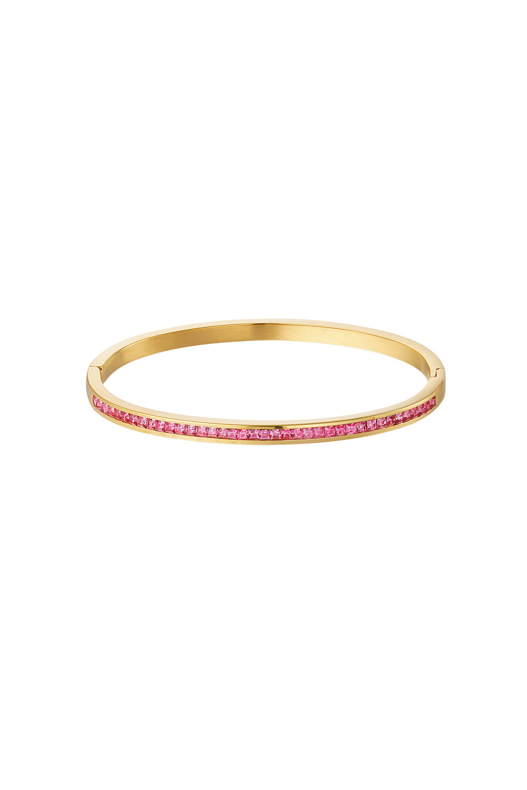 Slavenarmband dunne steentjes