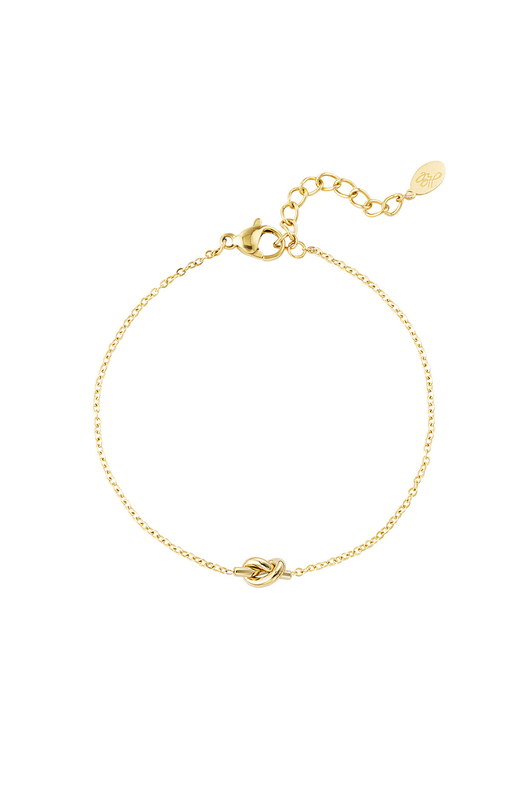 Simpele armband met geknoopte bedel