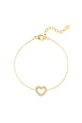 diamant hart armband