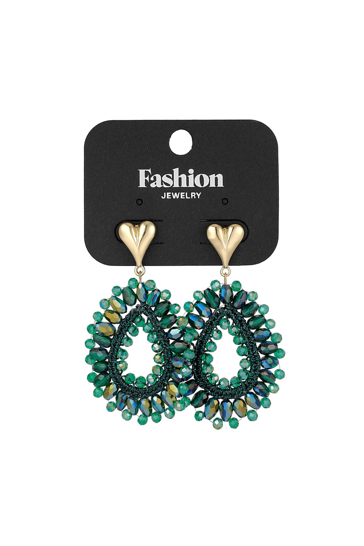 Beaded Love oorbellen