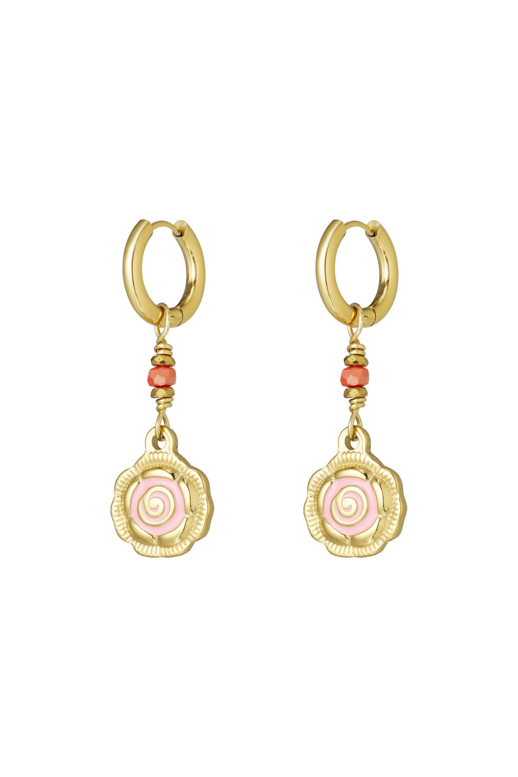 oorbellen rose glow