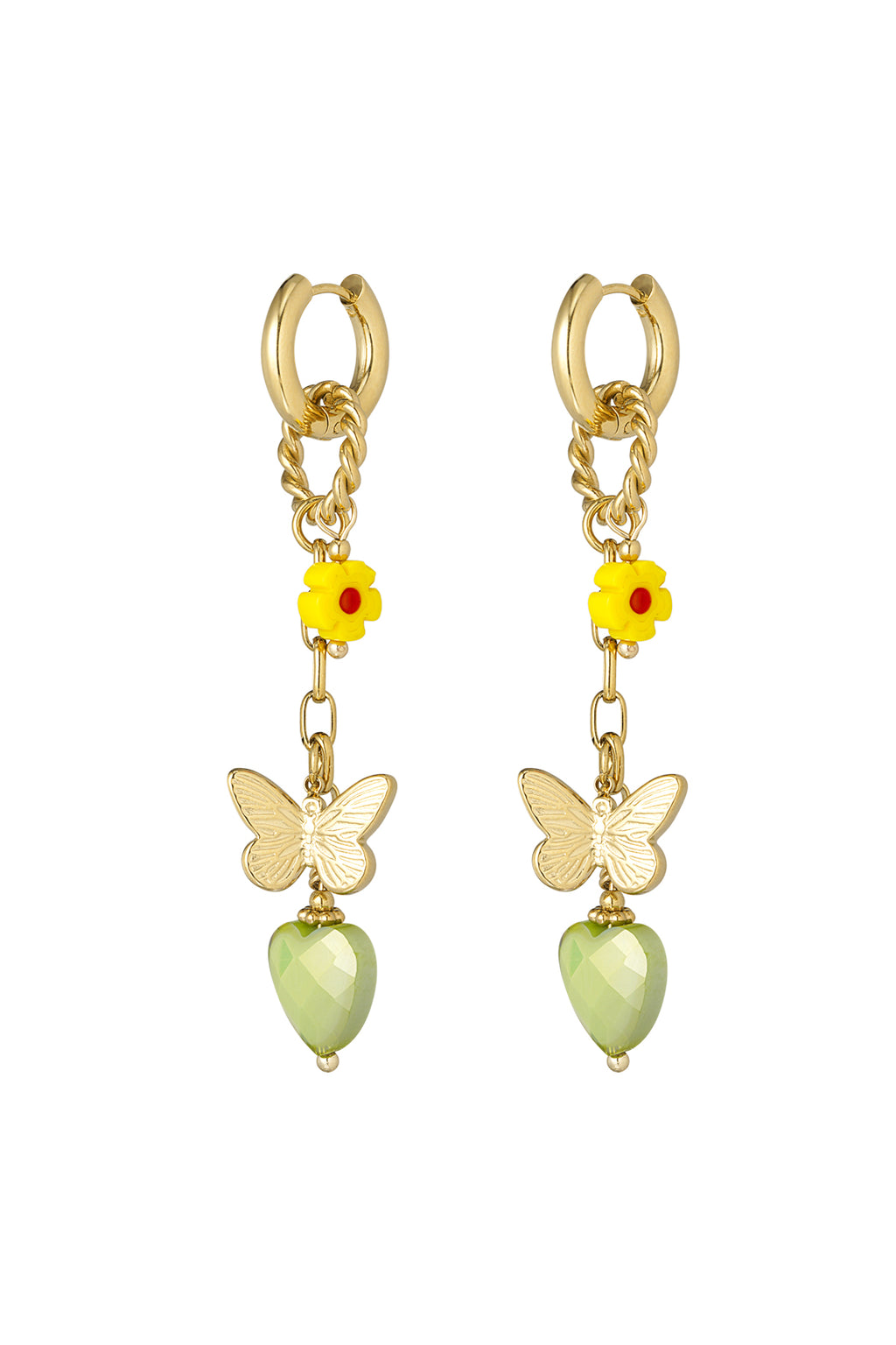Oorbellen twinkle charm - Groen