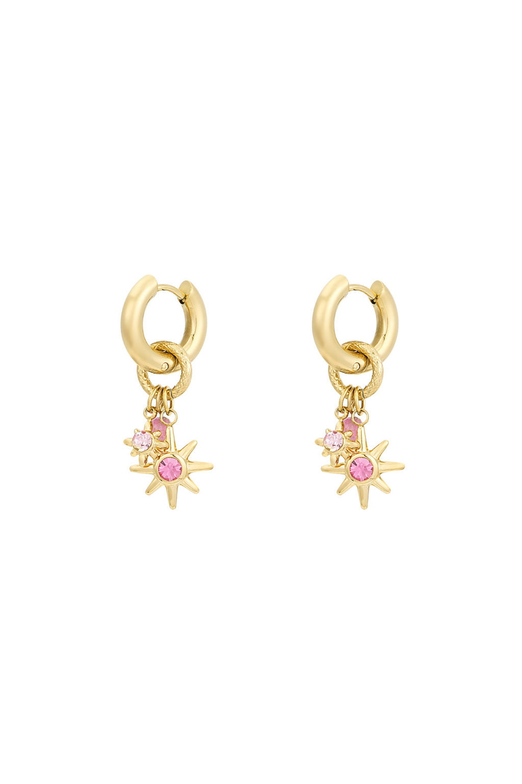 oorbellen pink starlight