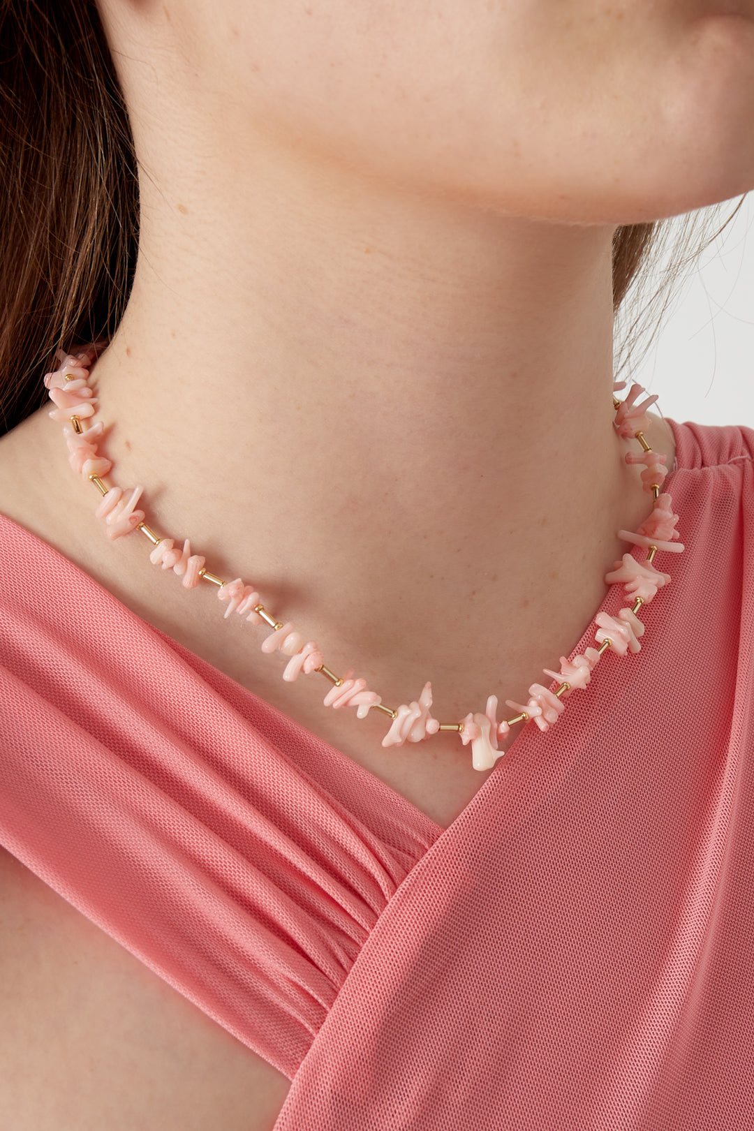 Koraal Charms Ketting