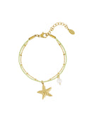 armband zeester parel