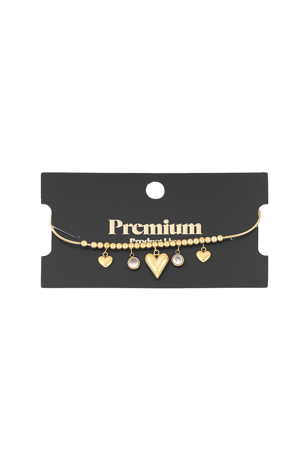 gleaming heart armband
