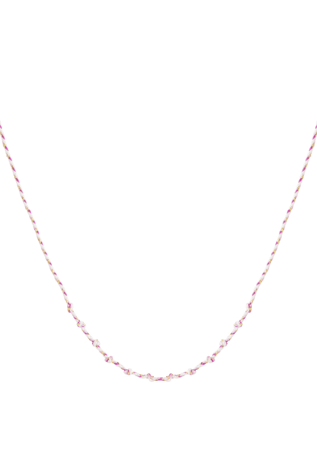 Katoenen swirl ketting DIY