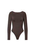 Gebreide Nylon Bodywear Bodysuit Basis Solide Kleur