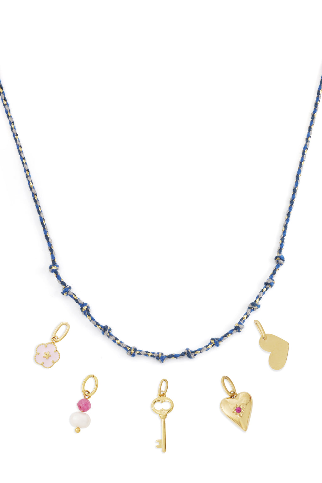 Katoenen swirl ketting DIY