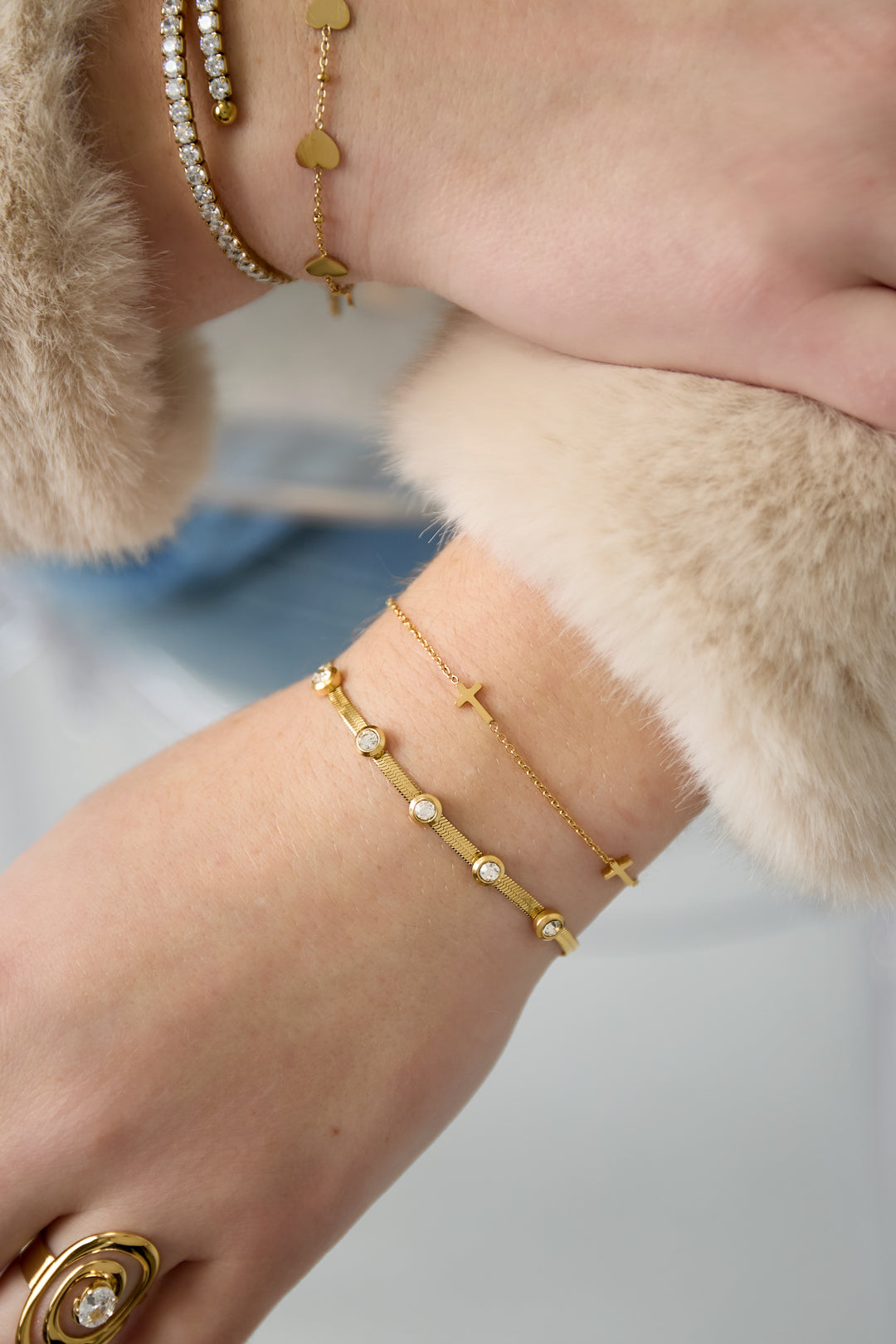 Strass ketting armbanden ketting casual dagelijks eenvoudig serie dames sieraden