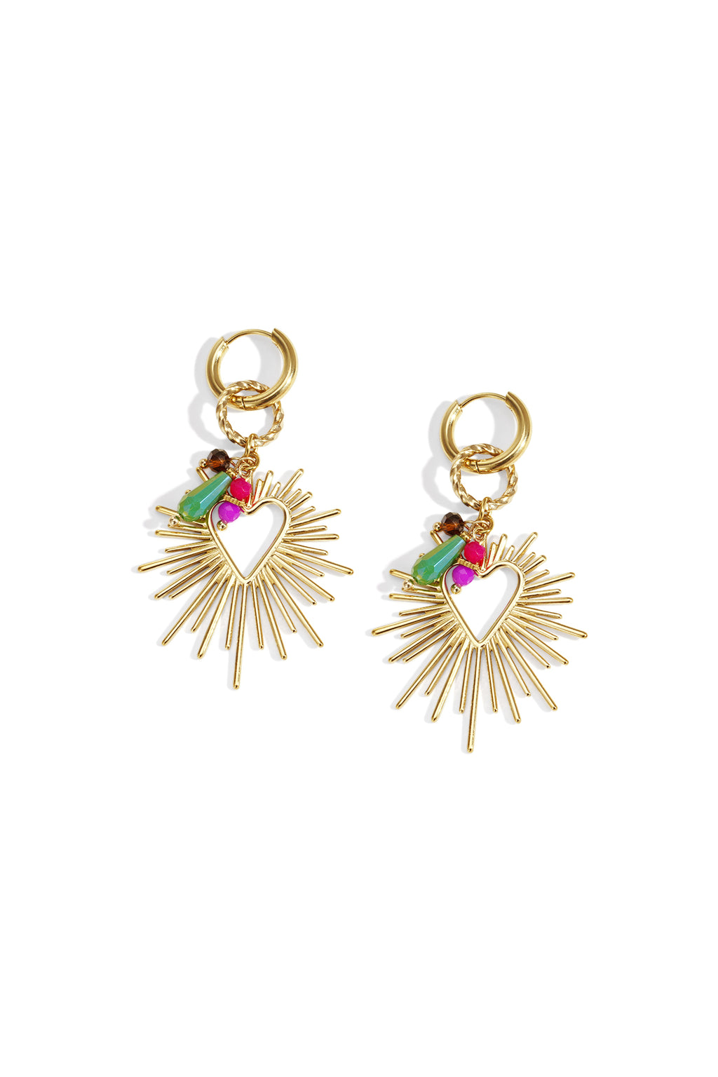 Shining Heart Happy Charm oorbellen