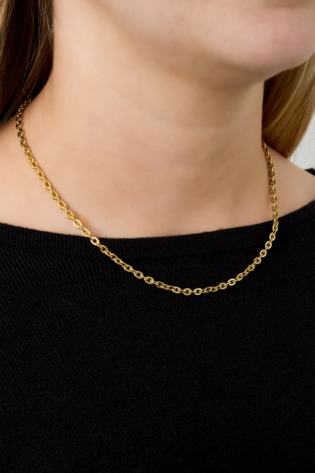 Roestvrijstalen kettingen Ketting DIY Dagelijkse eenvoudige serie Dames sieraden