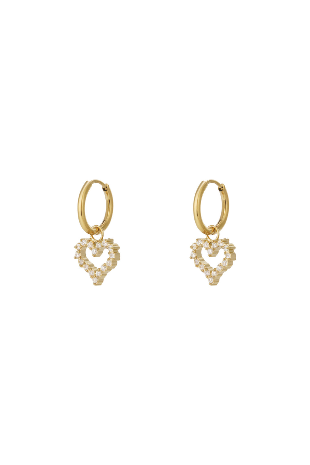 Oorbel met strass-steentjes