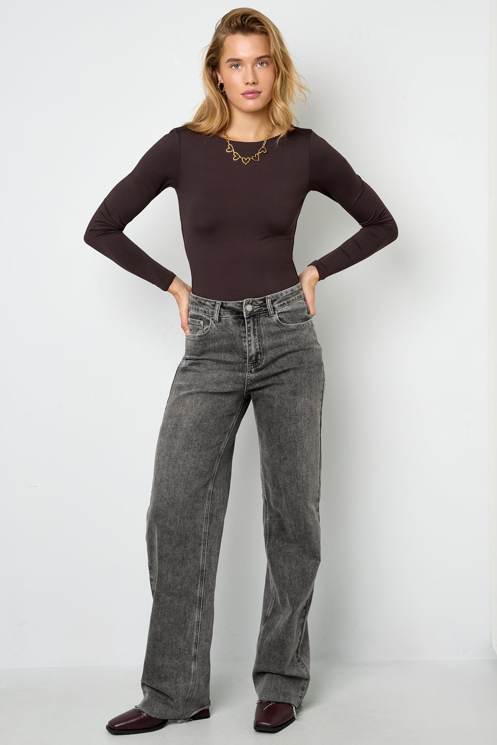 Gebreide Nylon Bodywear Bodysuit Basis Solide Kleur