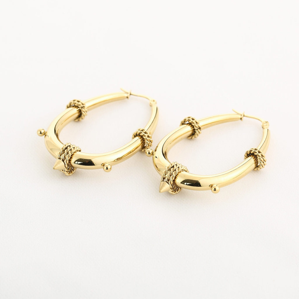 Bali oorbellen goud
