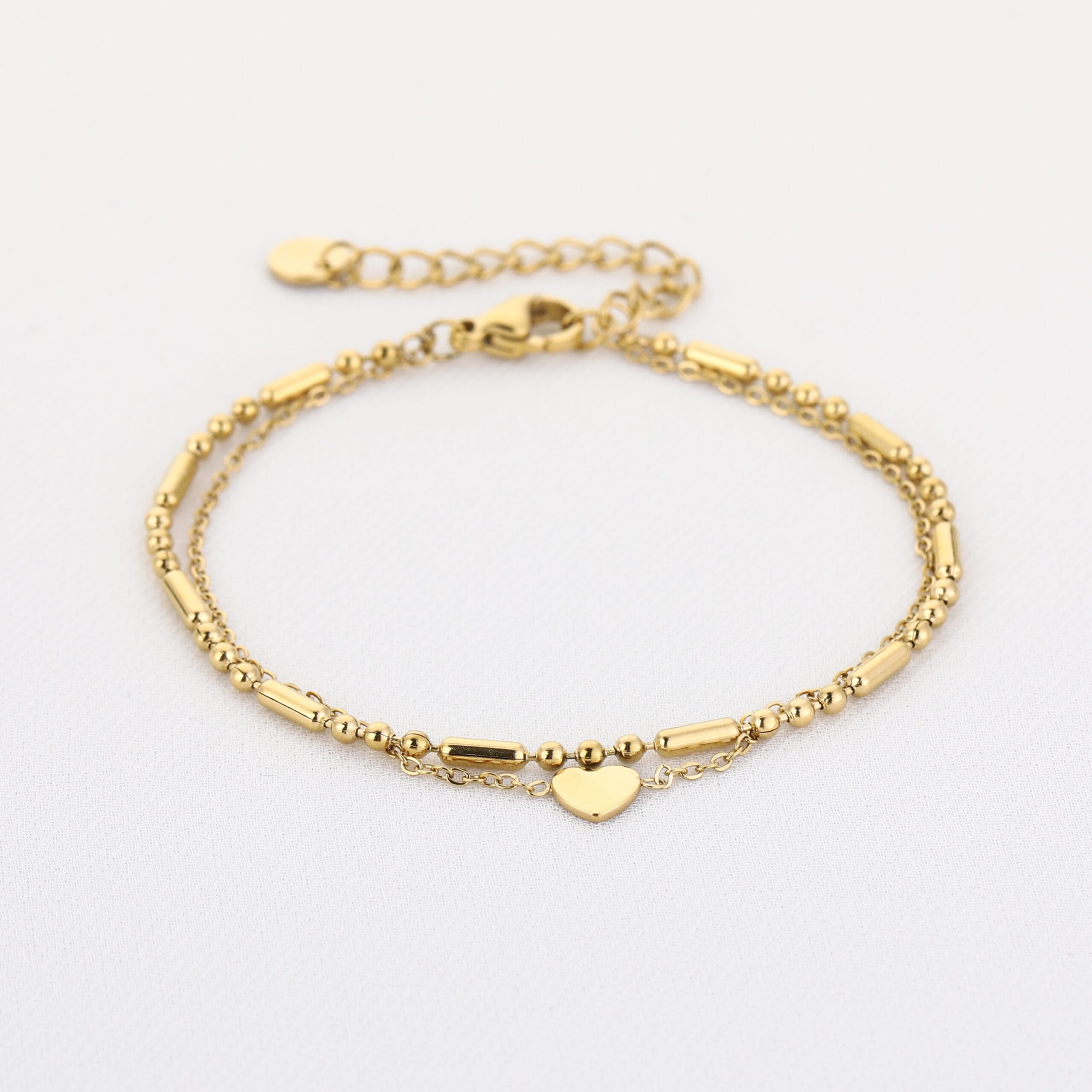 armband met hartje goud