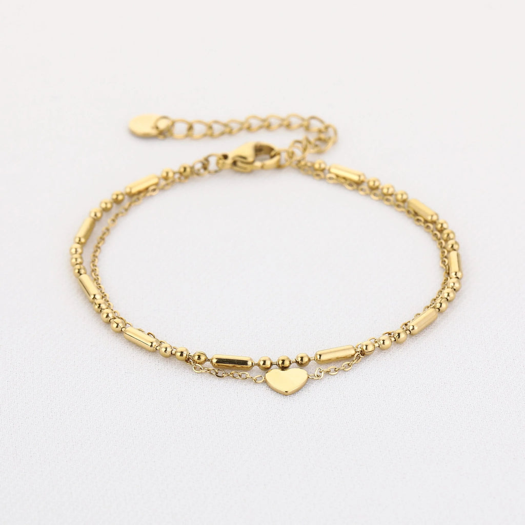 Minimalistische Sieraden Set Goud Stainless Steel – Everyday Love Gift Set