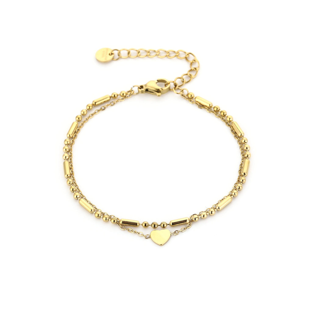armband met hartje goud